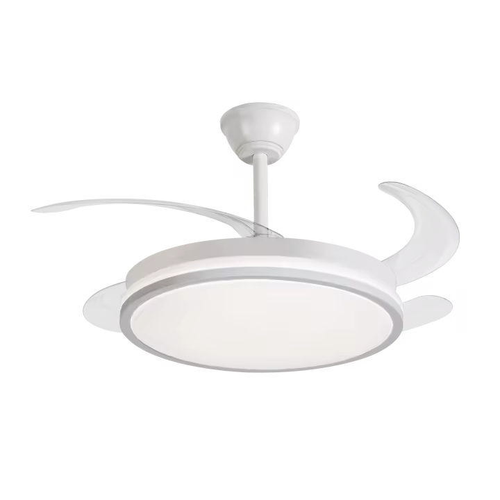 Ibelán - Ventilador de techo retráctil blanco Aire DC - 1