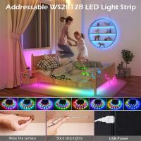 Tira De Luces LED RGBIC 20M Con Sincronización De Música Bluetooth Luces Inteligentes Para TV Decoración De Habitación SMD5050 5V - details 8