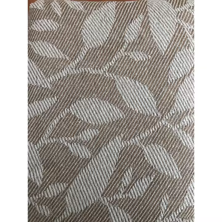 HIPERMANTA. Colcha Foulard multiusos color VISON, modelo HOJAS fabricado en ALGODÓN-POLIÉSTER. Varios tamaños a elegir. - 1