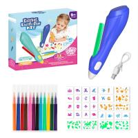Set De Regalo De Navidad Para Niños Lápiz Espray De Acuarela Eléctrico 12 Colores Pincel Lavable Dibujo Juguetes Unisex - details 14