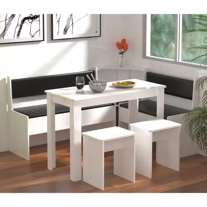 Banco de esquina Juego de comedor Banco Mesa Taburetes Esal Maxi Banco de esquina Juego de comedor Banco Mesa Taburetes Esal Maxi - 1
