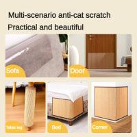Juego De Arañazos Para Gatos Tablero De Arañado De Bambú Protector De Sofá Artículos Para Gatos Poste De Arañado Fijo Con Uñas Fijas Juguete Para Gatos - details 6