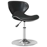 vidaXL Silla de comedor cuero sintético negra en color Negro/Blanco | cómodas modernas ergonómicas para comedor cocina salón hogar - details 0