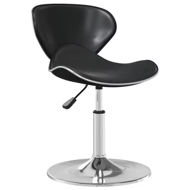 vidaXL Silla de comedor cuero sintético negra en color Negro/Blanco | cómodas modernas ergonómicas para comedor cocina salón hogar - 1
