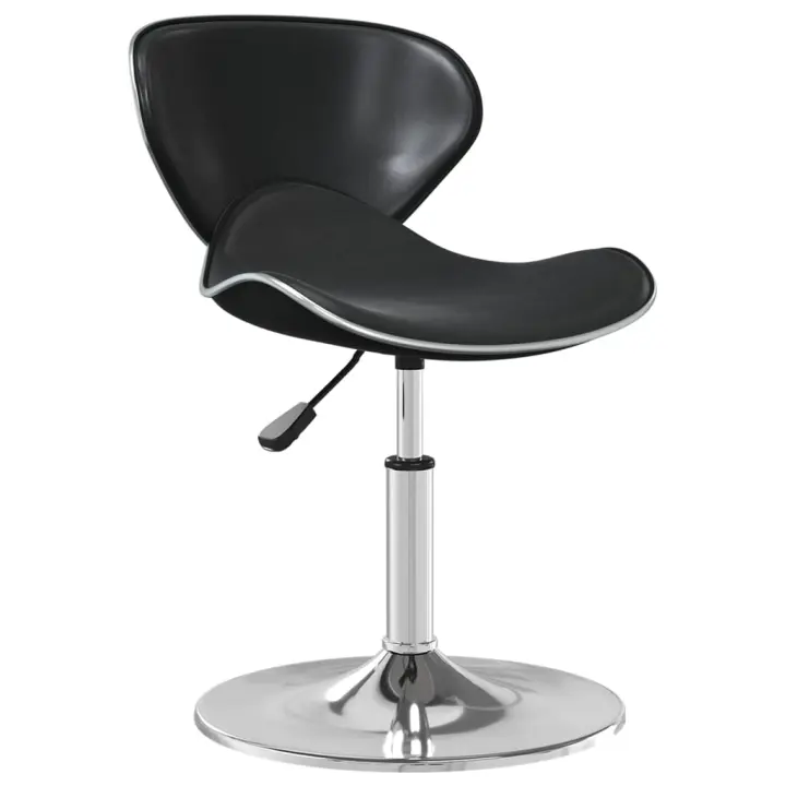 vidaXL Silla de comedor cuero sintético negra en color Negro/Blanco | cómodas modernas ergonómicas para comedor cocina salón hogar - 1