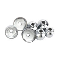 Juego De 7 Piezas De Llaves De Filtro De Aceite 24mm a 38mm 3/8 Pulgada Herramienta De Remoción De Filtro De Aceite Universal Para Automóviles - details 6