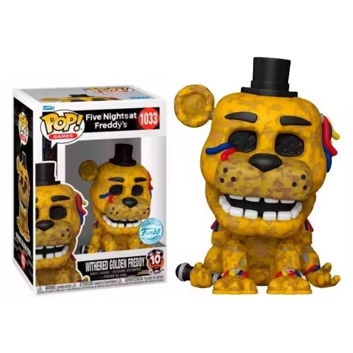 Funko Pop Fnaf Withered Golden Freddy Special Edition 1033 - 1
