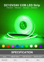 Tira De LED Flexible RGBCCT RGBW RGB COB 12V 24V Con 576 768 840 LEDs/m Para Decoración Del Hogar Sin Puntos Ceros Colorido FOB - details 0