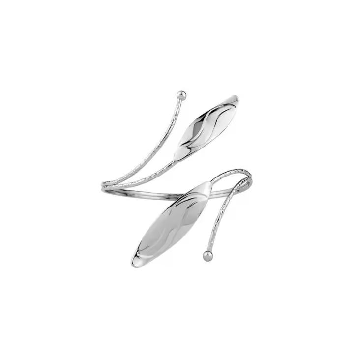 Pulseras De Brazo Superior De Hojas Y Flores De Metal Ajustables Para Mujer Joyería De Mano Accesorios De Regalo Con Salida Hollow out - 1