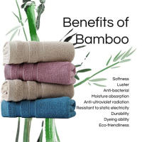 Toalla De Fibra De Bambú De Doble Sección Suave Alta Absorción Agua No Se Desprenden Cabello Uso Doméstico Toalla Para Rostro - details 4