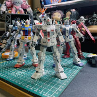 Kit De Modelo 1/144 Rx-78-2 Especial OP Color a Figura De Acción Robot Con Kit De Plástico Para Niños Regalo De Juguete - details 18