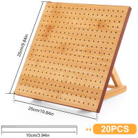 Tablero De Bloqueo De Crochet De Madera De Bambú Ajustable Reutilizable Para Grannysquare Tamaños 9.8/11.4 Pulgadas - details 7