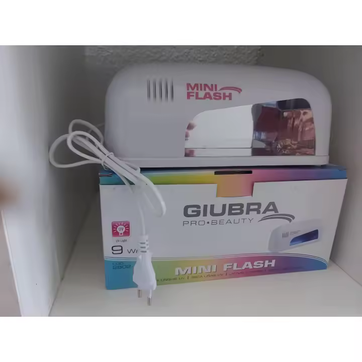 lampara uñas mini flash 9watios giubra - 1