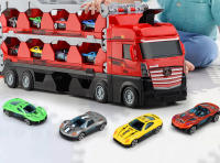 Coche De Carreras Deportivas De Aleación Grande Con Múltiples Rutas Y Deformaciones Para Almacenamiento En Transportador Inertial Juguetes Y Regalos Para Niños - details 3