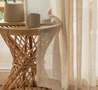 Gruesas de estilo Japonés para dormitorios, Salas de estar y Cortinas semisombreadas de Algodón y Lino,Cortinas de Gasa de Lino para Sala de estar, dormitorio, Luz, Lujo, Ventana, Mampara, el poste Free (poste no incluido) balcón Anillo para Colgar - details 6
