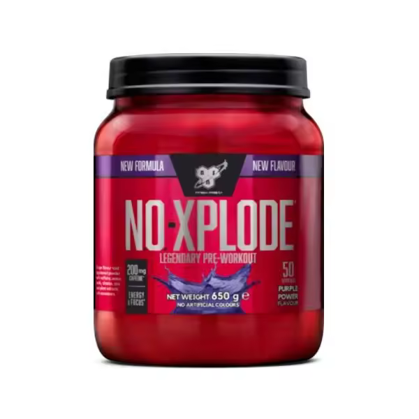 BSN NO-XPLODE Legendary Pre-workout, Sabor Purple Power, 650 Gramos - 1