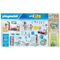 Playmobil my life 71611 moderno cuarto de baño de casa, bathroom mylife house, con dos muñecos, ducha, bañera, wc, toallas, secador y muchos accesorios - details 1