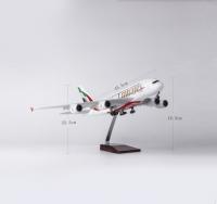Modelo De Avión Airbus A380 UAE/Emirates Juguete Grande De 18 Pulgadas Escala 1/160 Con Base Kit De Modelismo Aeronáutico - details 7