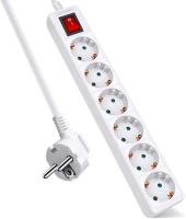 cables alargador para interior y exterior, naranja, flexible y de alta visibilidad, cable de alimentación/jardín,5m/15m/20m/30m // Regleta con 3/4/5/6 Enchufes e Interruptor, 3G x 1.5mm2 de Grosor alta calidad, Cable 1.5/3/5M, MAX 3680W, 16A, 250V - details 3