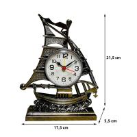 Reloj De Mesa Decorativo Con Figura De Navegación Reloj De Alarma Para Cocina Dormitorio Oficina Sala De Estar Adecuado Para Niños Estilo Retro - details 1
