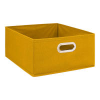 Caja de almacenamiento de tela Cesta organizadora plegable - Mostaza - 5 FIVE - Varios Tamaños - details 1