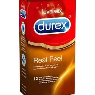 Durex Real Feel Preservativo Sin Látex, 12 Uds - 1