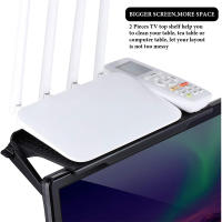 Organizador Multifuncional De Pantalla De TV Ecológico Para Hogar Y Oficina Rack De Almacenamiento Práctico Con Estante Superior Soporte Para Monitor Tamaño M - details 4