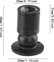 Mini Led Downlight 1W Luz Empotrada Del Techo Point Con El Conductor 100-265V Ac 10 Unid [CLASE DE Energía A +] (Negro, Luz Cálida) - details 0