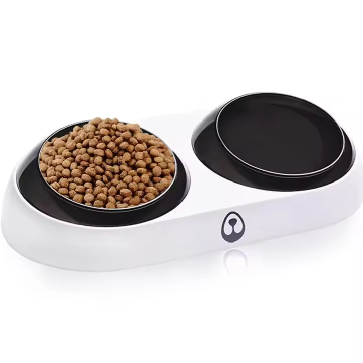 Cuenco para perros y Gatos, Cuenco antideslizante para mascotas, Cuenco extraible para Gatos y Perros, soporte Elevado inclinado 15 °, para Gatos, Perros Pequeños - 1