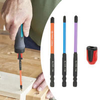 Juego De 4 Piezas De Destornilladores Cruzados Con Agujeros Especiales FPH FPZ De 65mm/110mm Para Interruptores Y Enchufes Herramienta Eléctrica Con Anillo Magnético - details 1