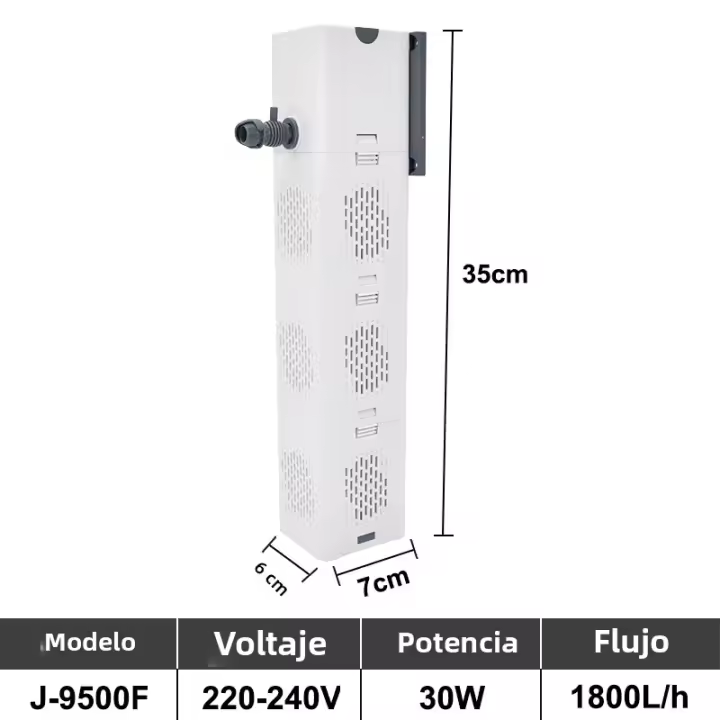 Bomba De Oxygenación Silenciosa Para Acuario Interior Submersible Aerator De Agua Con Generador De Ondas 220V Para Tanque De Peces - 1