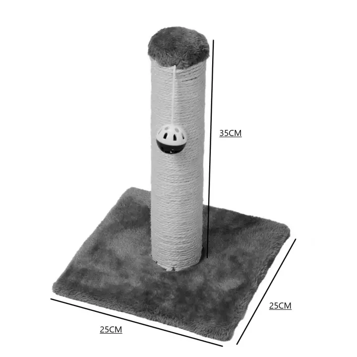 GREATOOL Árbol Rascador para Gatos de Sisal Natural, Árbol Rascador de Poste Alto, Fácil Montaje y Correa Antideslizante… - 1