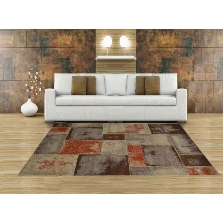 ALFOMBRAS IBERIA - Alfombra Marron 160 x 230 - para salón, Cocina, habitación. - 1