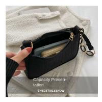 Bolso De Lujo Para Mujer Con Diseño De Axila En Piel De Goma Estilo Fashion Pequeño Cuadrado Con Cremallera Y Correa Cruzada - details 1