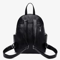 Mochila Grande Para Mujer De Cuero De Alta Calidad Bolsa Vintage Con Gran Capacidad Para Viajes Y Escuela Bolsa De Libros Rucksack - details 3