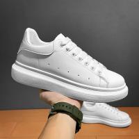 Zapatos De Cuero Blanco Para Hombre Zapatillas Deportivas Transpirables Plataforma Casual Para Caminar Y Correr Zapatos De Tenis Para Mujer - details 18