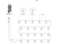 Guirnaldas de Luces de Bolas de Algodón, 5M 20 LED Regulables Guirnaldas de Luces de Bolas de Algodón, Guirnaldas de Luces LED de Interior con Control Remoto y Temporizador para Habitación Infantil,  Verano,Fiesta de Bodas - details 2