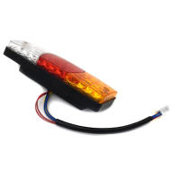 Luz Trasera LED Impermeable Para Motocicleta 12V Con Señal De Freno Y Volteo En 3 Colores Luz De Cola De Automóvil - details 4