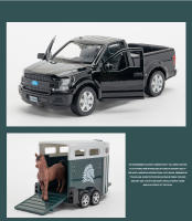 Modelo a Escala 1/36 Land Rover JEEP Wrangler F150 Camión De Remolque De Coche Juguetes De Aleación De Metal Con Puertas Abiertas Set De Caravana Para Niños - details 13