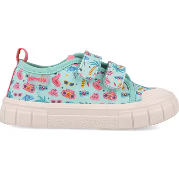 Deportiva respetuosa para chica 252383 Lona Estampado - 1