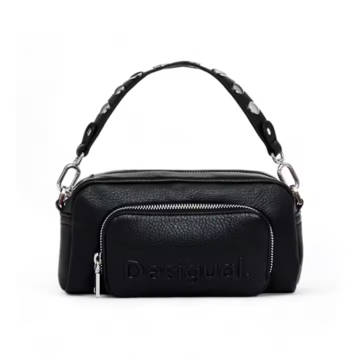 Desigual | Mujer | Bolso Half Logo negro - 1