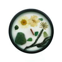 Viva Esencia – Vela  floral con cristal y gemas “El Mago” para despertar tu poder interior y canalizar energía creativa – Colección Hop Hare – Soy Wax Candle – Ancient Wisdom - details 4