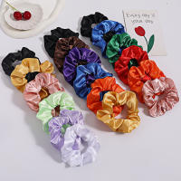 Scrunchies De Seda Y Satén Para Mujer Y Niñas Cinta Elástica De Pelo Accesorios De Moda Paquete De 10/30/50 Piezas - details 3