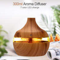Humidificador De Madera USB Con Perfume De Aceite Esencial Difusor De Aroma Y Purificador De Aire Mist Frío Para El Hogar - details 5