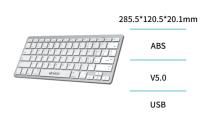 UNICO KB2113 Teclado Inalámbrico Bluetooth Ligero - details 0