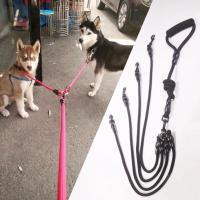 Correa De Nylon Para Dos Cabezas De Perro Dual 2 Maneras Correa De Manos Juntas Para Caminar Con Dos Perros Correa De Collarín Para Animales De Estimulación Física - details 0