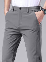 Pantalones Para Hombre Estilo Callejero Alto Tendencia Marca Diseño Nítido Pantalones Cortos Rectos Casuales Cierre Cremallera - details 3