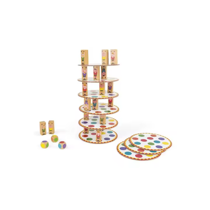 Juegos de mesa y habilidades Juego de habilidad y estrategia acrobat - Janod J02757 JU02757 - 1