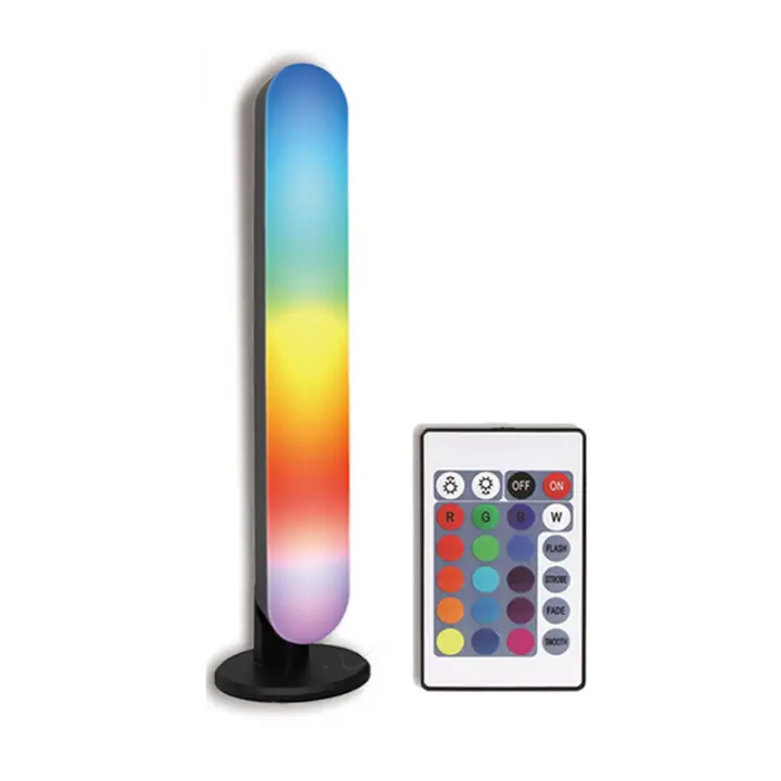 2pcs Luz Nocturna LED RGB Con Control Remoto Para Decoración De Habitación De Juego Sala De TV Barra Música Rítmica Lámpara Sin Incluir Baterías - 1