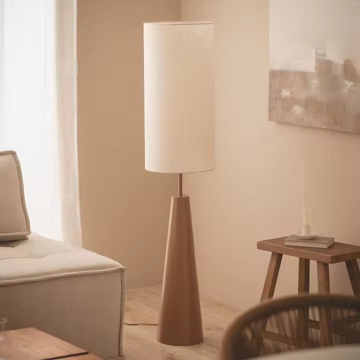 Ledkia Lámpara de Pie Metal Dembar Beige - 1